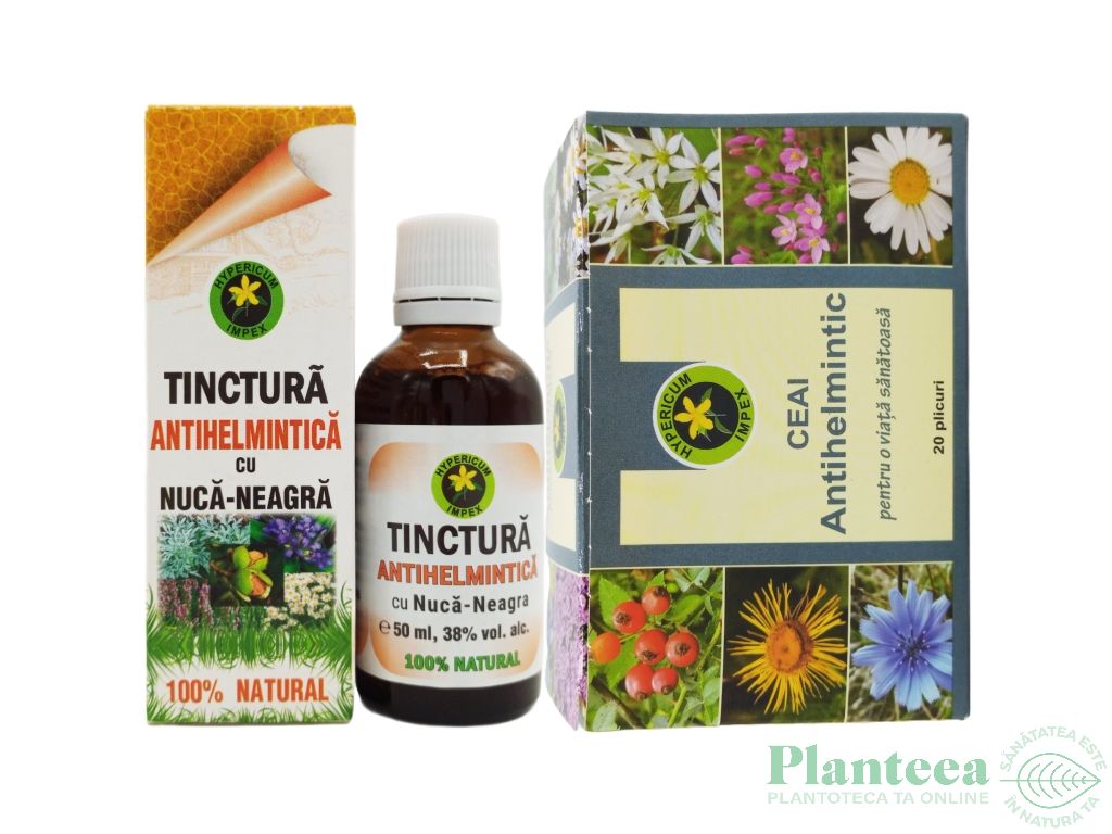 Kit Antihelmintic Forte [Tinctura 50ml + Ceai 20dz] 2b - HYPERICUM PLANT