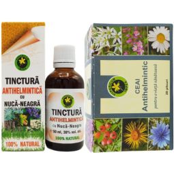 Kit Antihelmintic Forte [Tinctura 50ml + Ceai 20dz] 2b - HYPERICUM PLANT