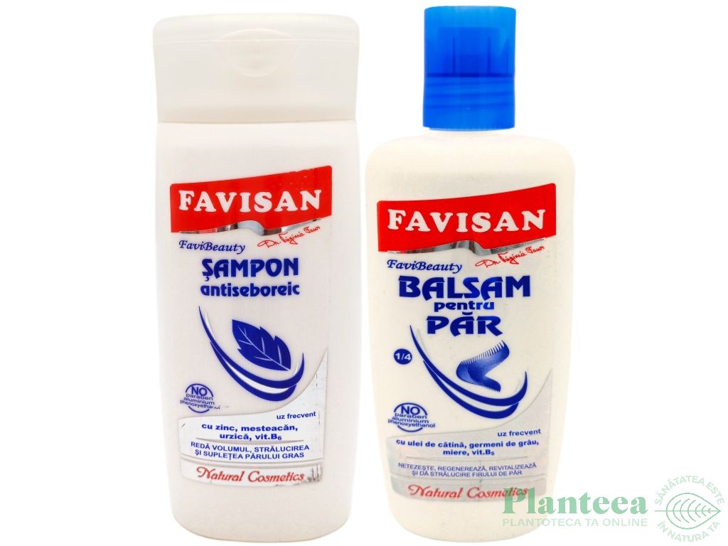 Kit AntiSeboreic Duo [Sampon+ Balsam] FaviBeauty 2x200ml - FAVISAN