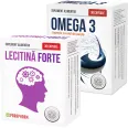 Kit Suport Cerebral & Colesterol [Lecitina forte + Omega3 ulei peste] 2x30cps - PARAPHARM