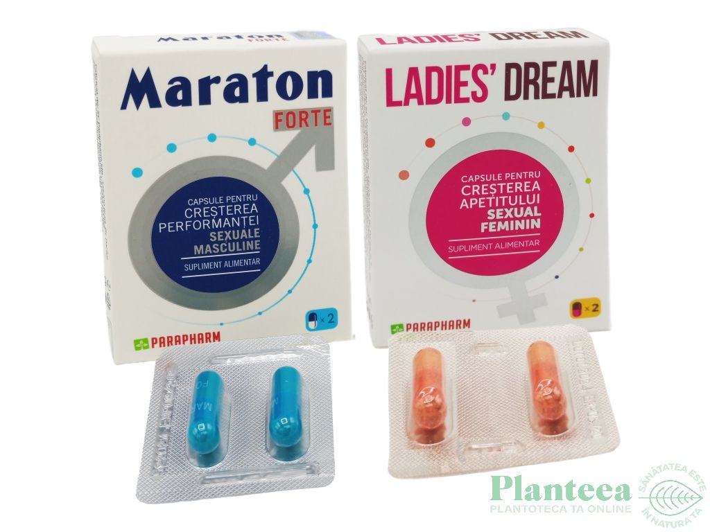 Kit Potenta cuplu [Maraton folie 2cps + Ladies dream 2cps] 2b - PARAPHARM