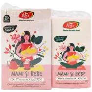 Kit Stimularea lactatiei Mami&Bebe[60cps+ceai 20dz] 2b - FARES