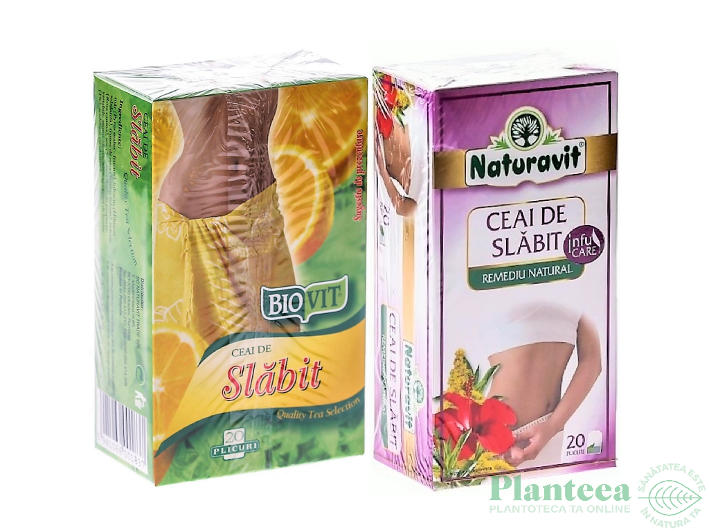 Set ceaiuri slabit [Leustean + Lamaie] 40dz - NATURAVIT