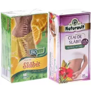 Set ceaiuri slabit [Leustean + Lamaie] 40dz - NATURAVIT