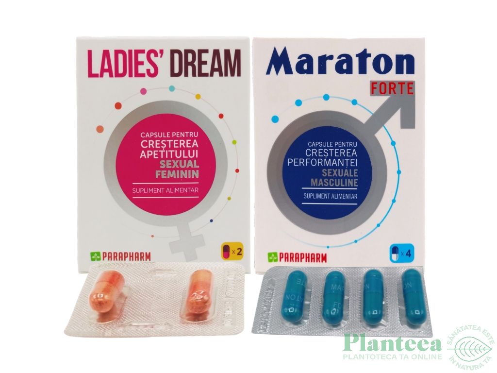 Kit Potenta cuplu [Maraton folie 4cps + Ladies dream 2cps] 2b - PARAPHARM
