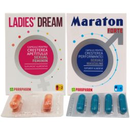 Kit Potenta cuplu [Maraton folie 4cps + Ladies dream 2cps] 2b - PARAPHARM