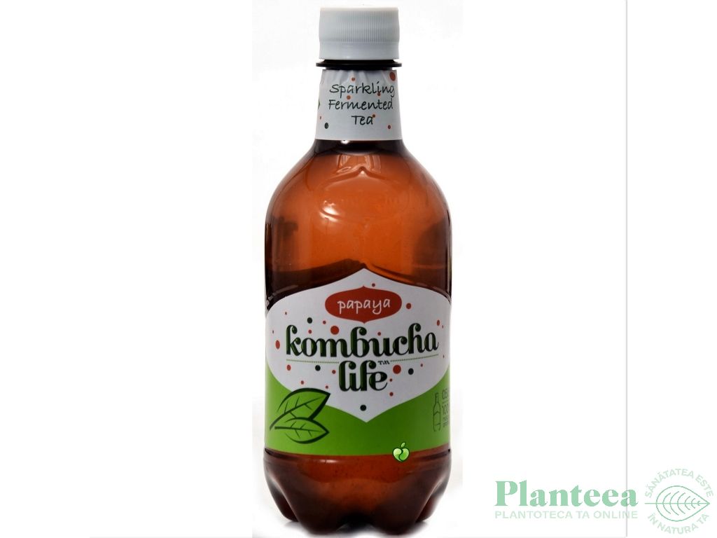 Bautura kombucha papaya 500ml - KOMBUCHA LIFE