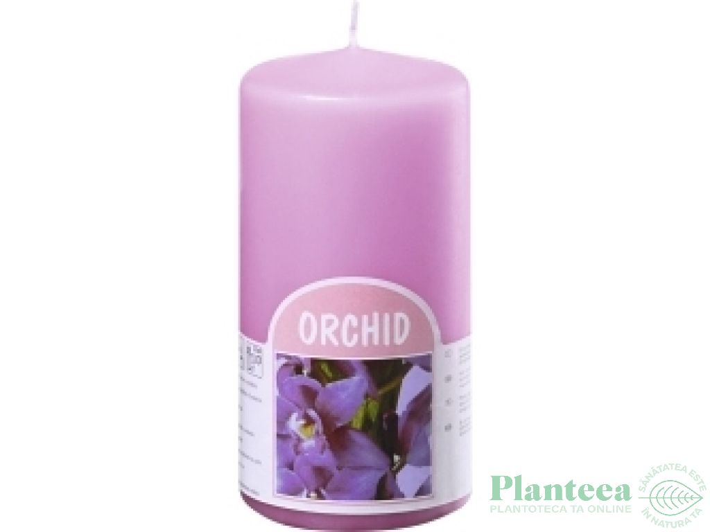 Lumanare parfumata stalp 22h orhidee 160g - BOLSIUS
