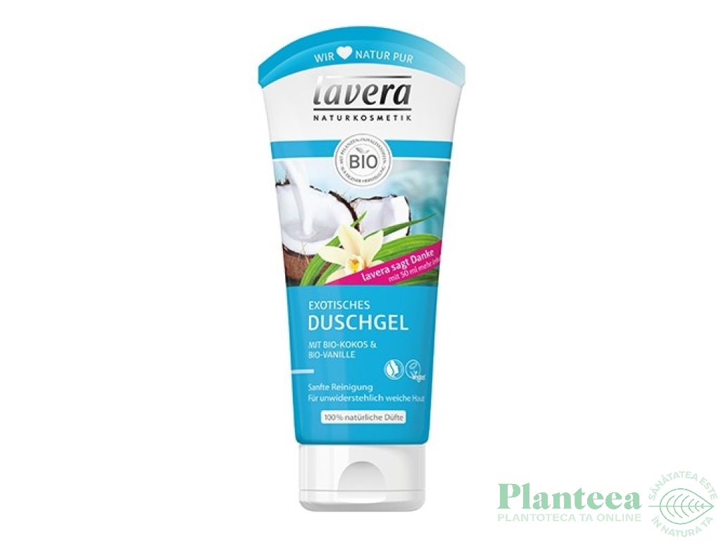 Gel dus exotic cocos vanilie 200ml - LAVERA