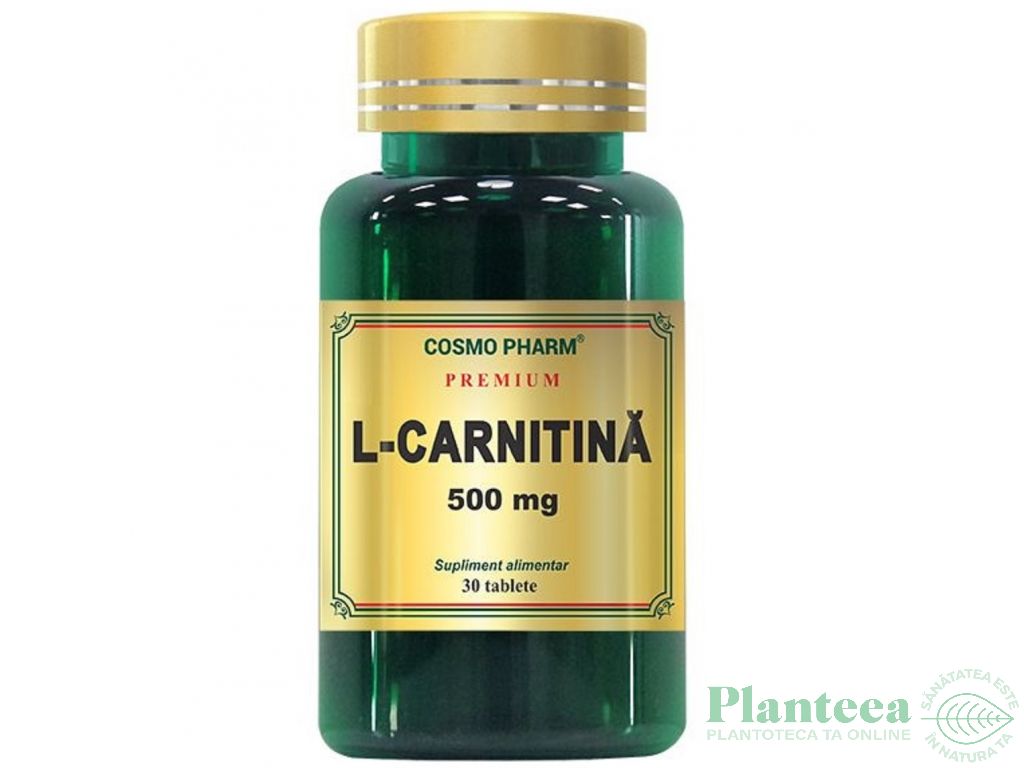 L carnitina 500mg Premium 30cp - COSMO PHARM