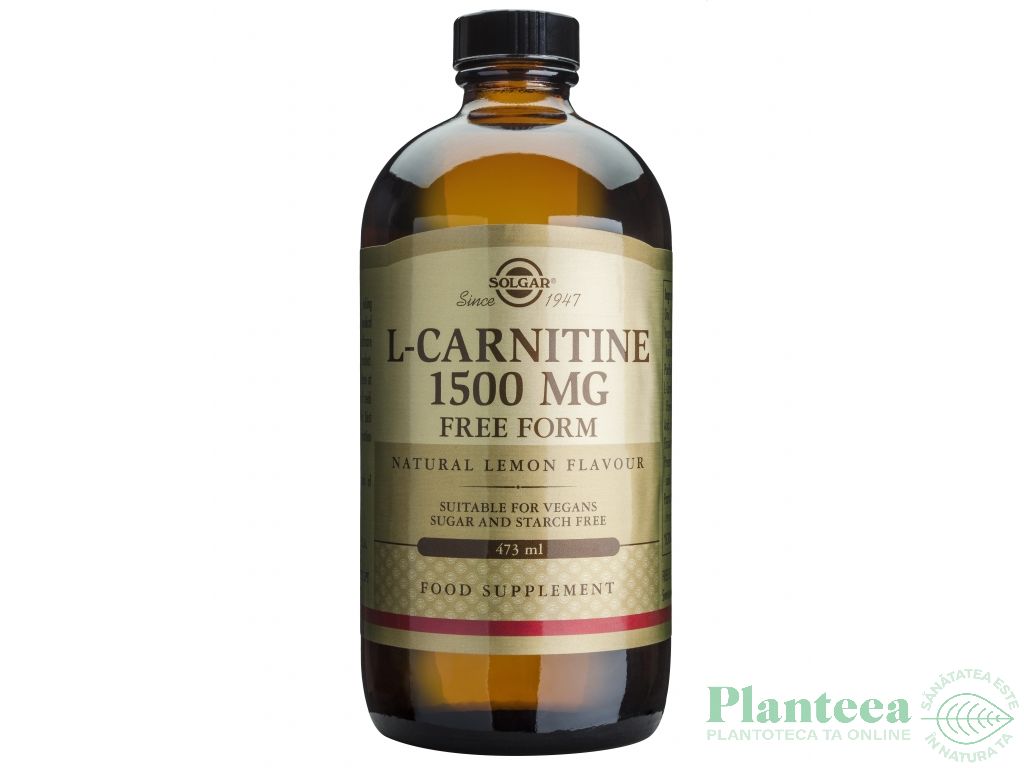 L carnitina lichida 1500mg lamaie 473ml - SOLGAR