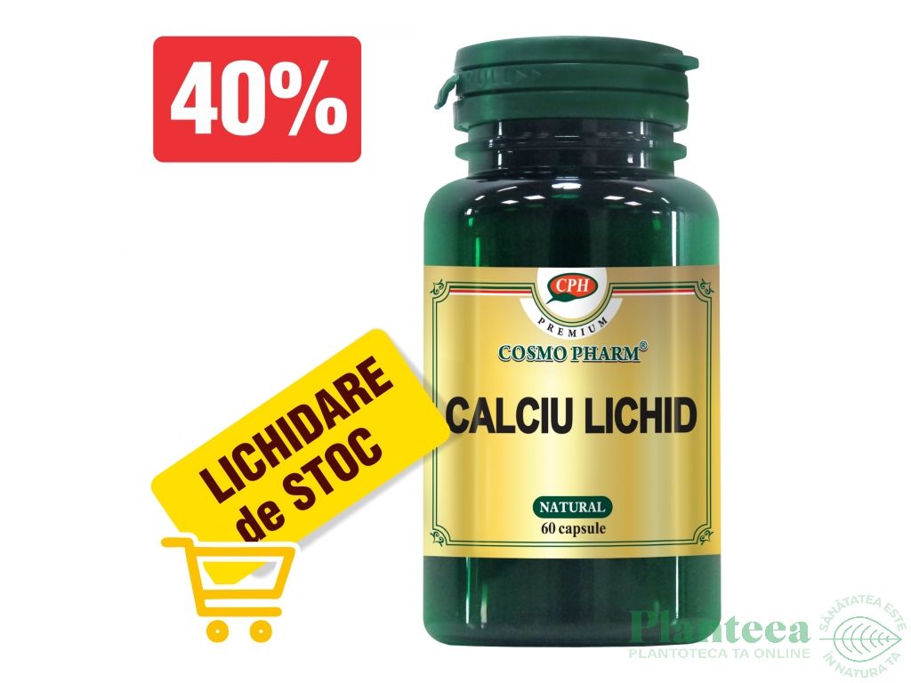 Calciu D3 lichid Premium 30cps - COSMO PHARM