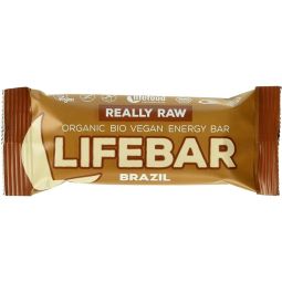 Baton energizant nuci braziliene raw bio 47g - LIFEBAR
