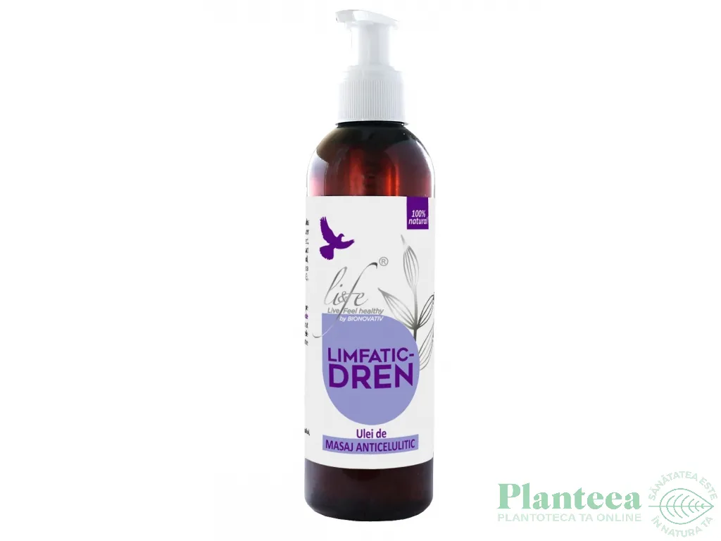 Ulei masaj Limfatic Dren 200ml - LIFE