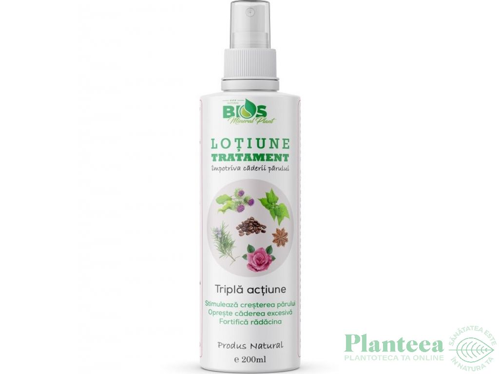 Lotiune tratament imp caderii parului 200ml - BIOS MINERAL