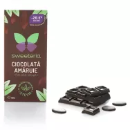 Ciocolata amaruie 70% fara zahar 100g - SWEETERIA