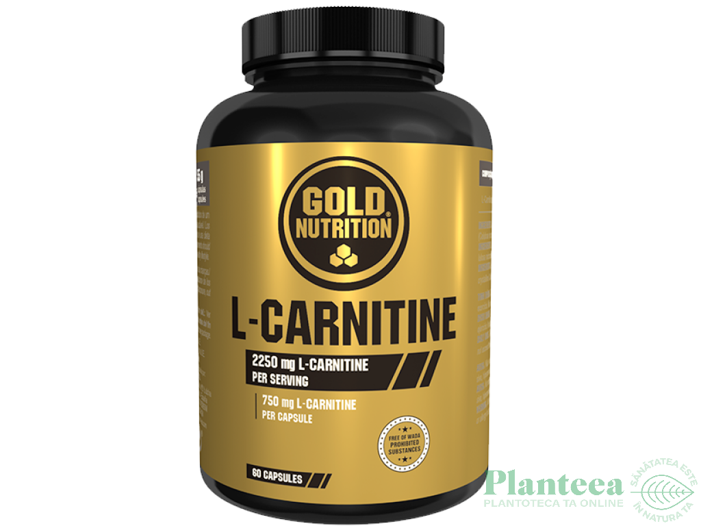 L carnitina 750mg 60cps - GOLD NUTRITION