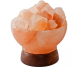 Veioza sare himalaya Minge Foc suport lemn 4kg - MONTE SALT CRYSTAL