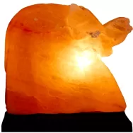 Veioza sare himalaya Elefant suport lemn 4kg - MONTE SALT CRYSTAL