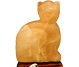 Veioza sare himalaya Pisica suport lemn 4kg - MONTE SALT CRYSTAL