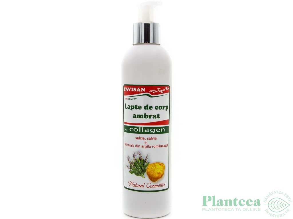 Lapte corp ambrat colagen FaviBeauty 200ml - FAVISAN