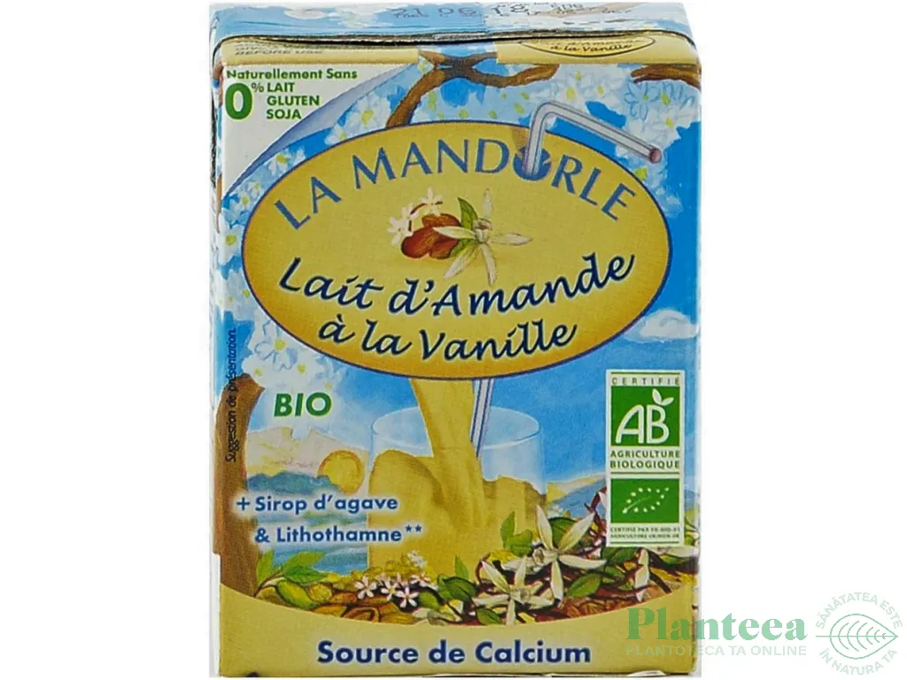 Lapte migdale vanilie 200ml - LA MANDORLE