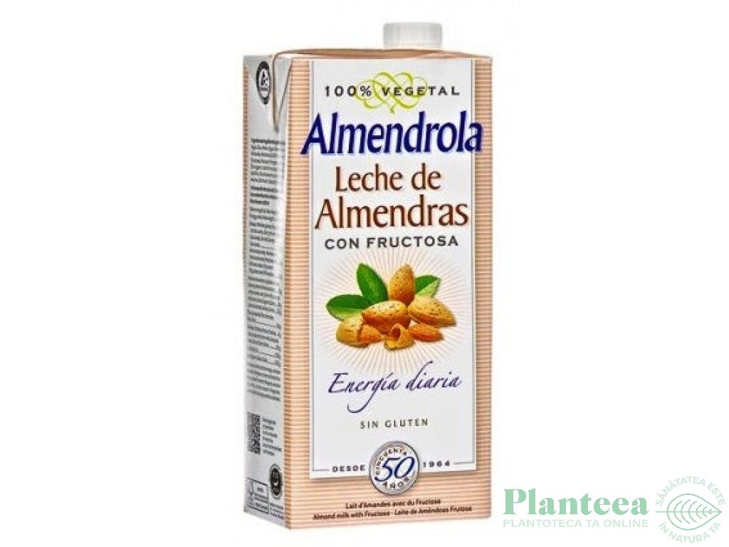 Lapte migdale simplu fructoza eco 1L - ALMENDROLA