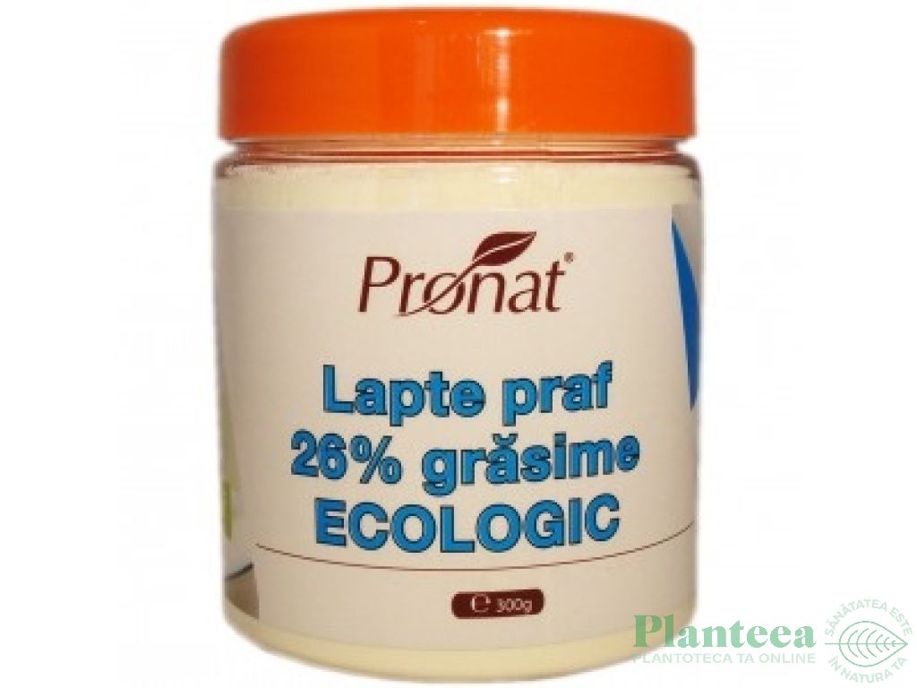 Lapte praf vaca 26%grasime bio 300g - PRONAT