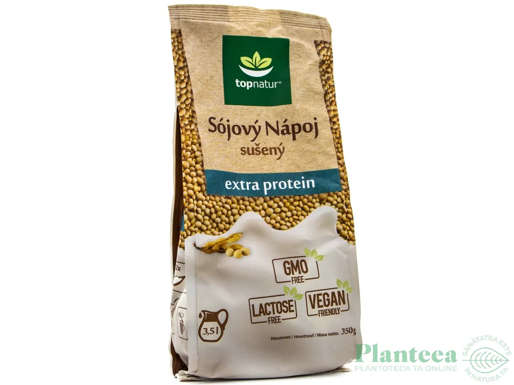 Lapte praf soia extra proteine 350g - TOPNATUR