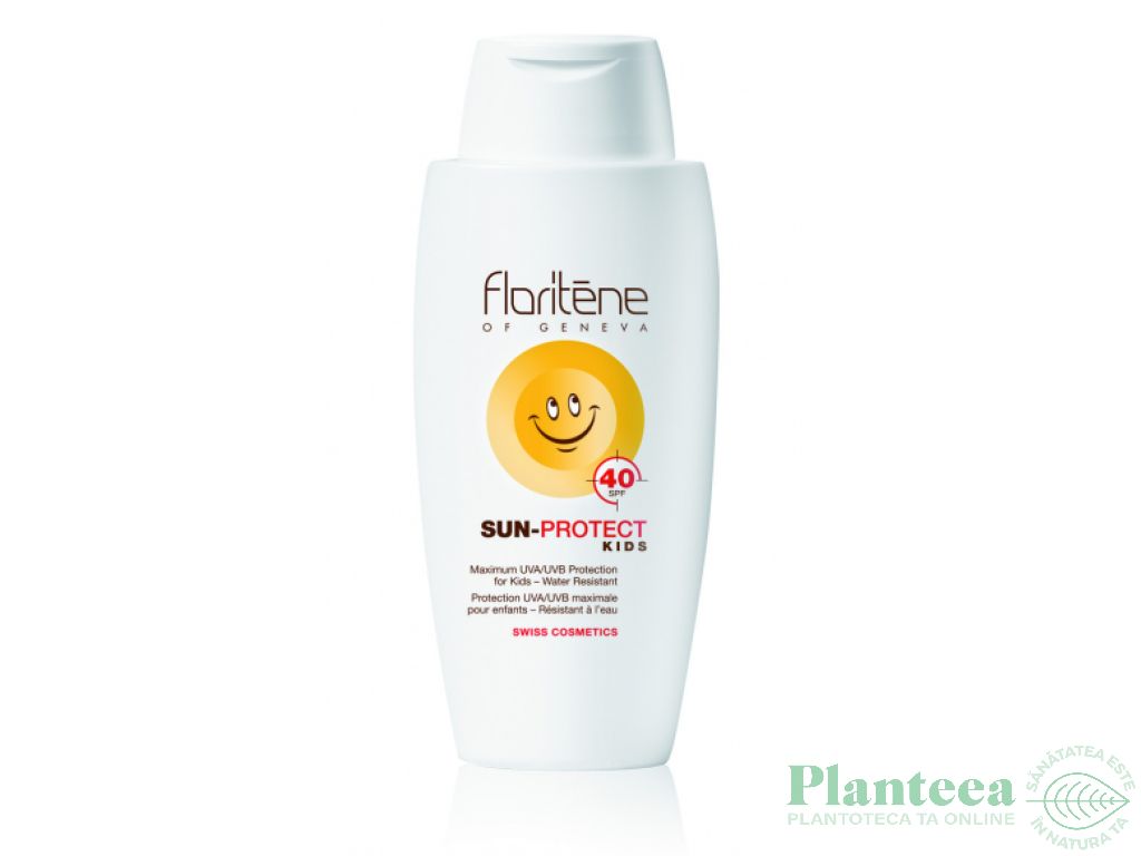 Lapte protectie solara copii spf40 250ml - FLORITENE