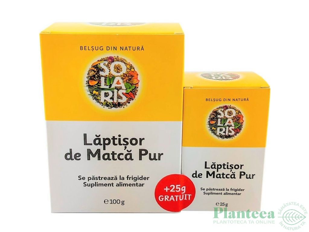 Promo Laptisor matca pur crud 100g+25g - SOLARIS