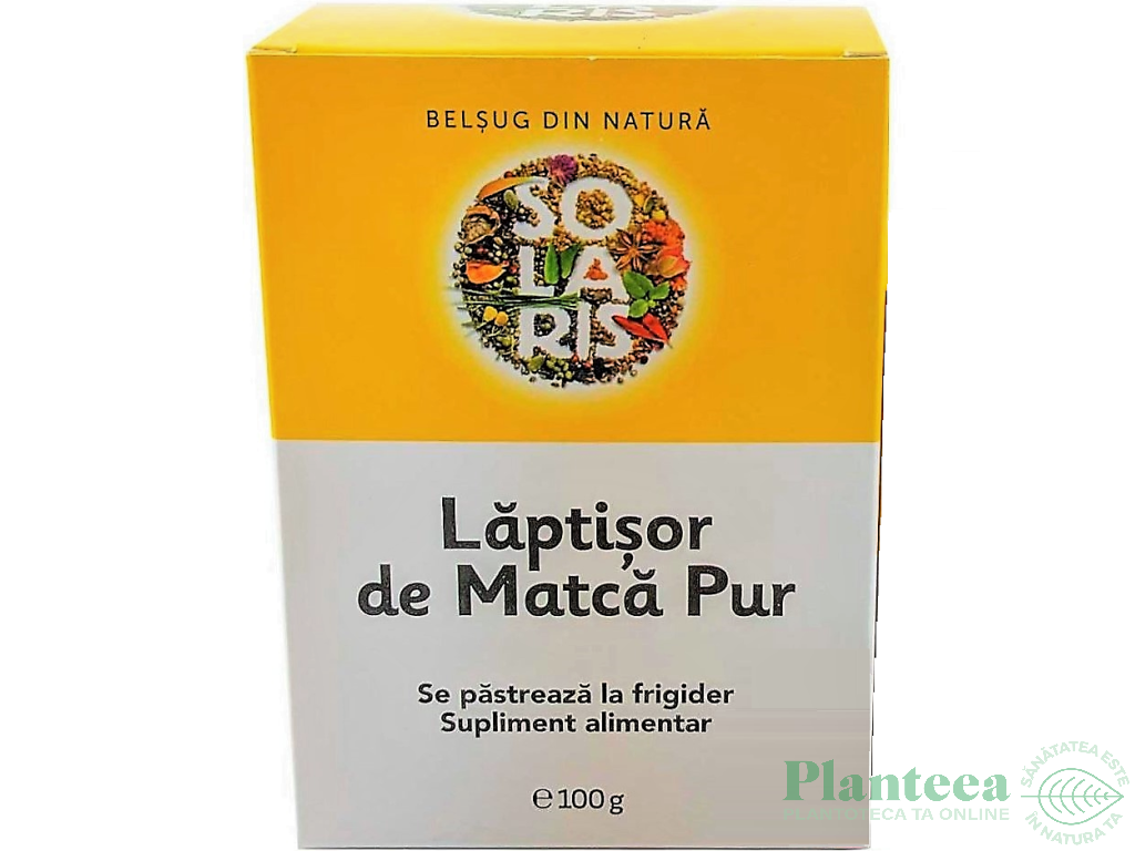 Laptisor matca pur crud 100g - SOLARIS