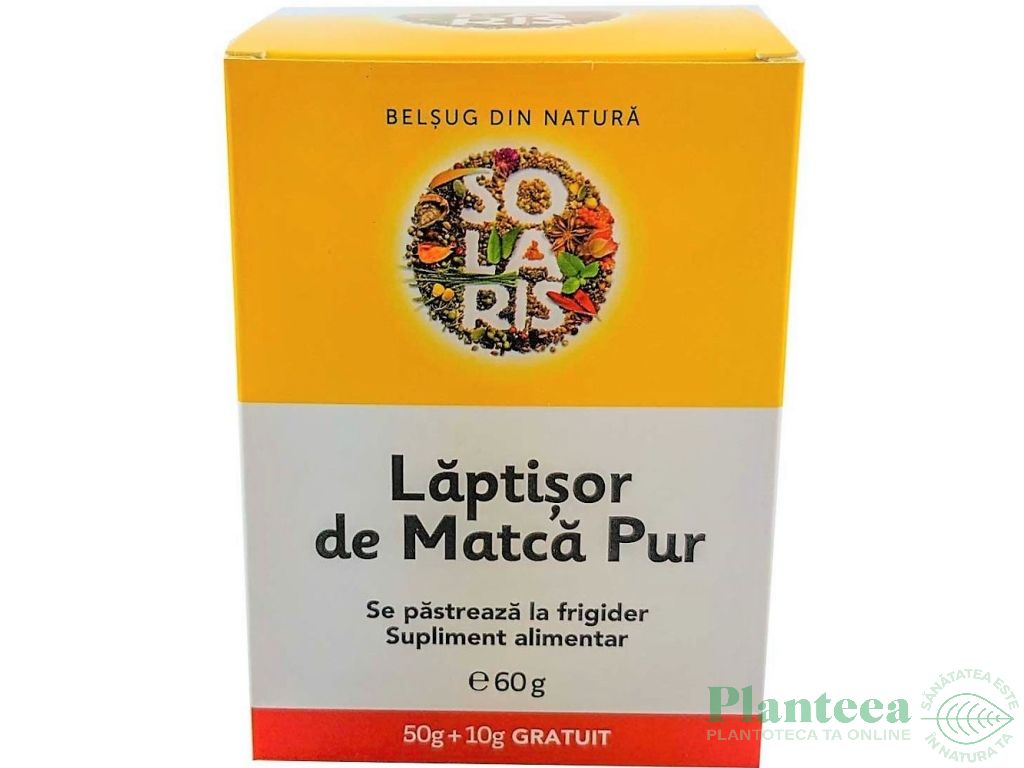 Promo Laptisor matca pur crud 50g+10g - SOLARIS