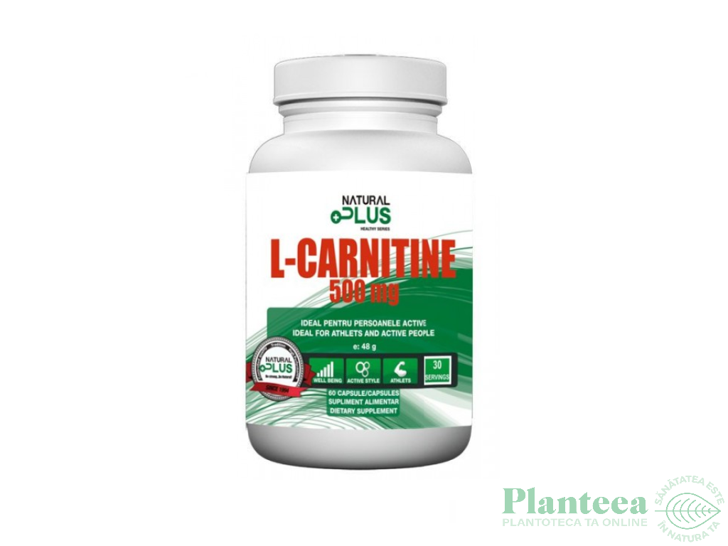 L carnitina 500mg 100cps - NATURAL PLUS