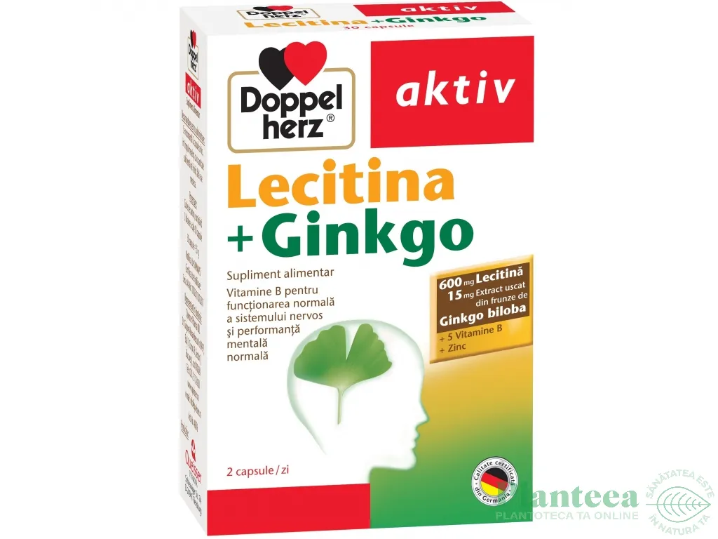 Lecitina ginkgo 30cps - DOPPEL HERZ