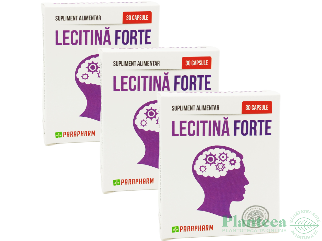 Set Lecitina forte 3x30cps - PARAPHARM