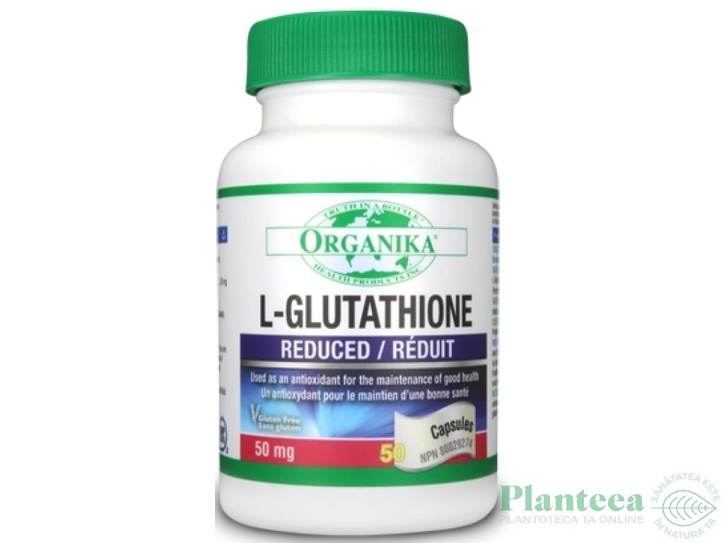 Lglutathione reduced 50mg 50cps - ORGANIKA HEALTH