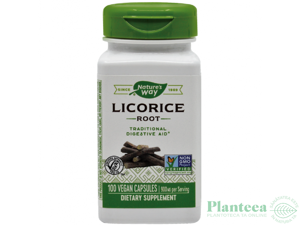 Licorice [lemn dulce] 450mg 100cps - NATURES WAY