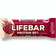 Baton proteic zmeura raw bio 47g - LIFEBAR