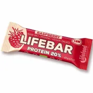 Baton proteic zmeura raw bio 47g - LIFEBAR