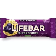 Baton superfood acai banane raw bio 47g - LIFEBAR