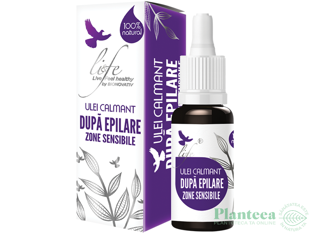 Ulei calmant dupa epilare zone sensibile 10ml - LIFE