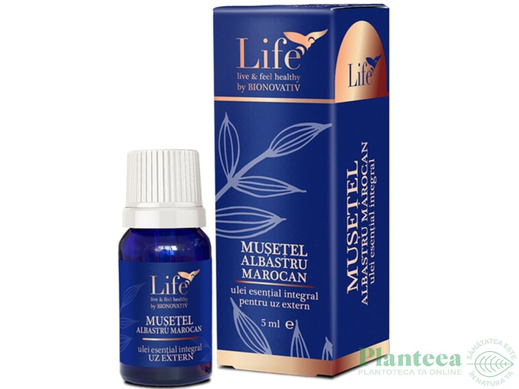 Ulei esential integral musetel albastru marocan 5ml - LIFE