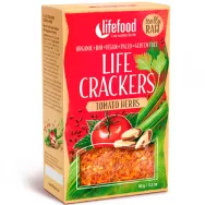 Crackers rosii ierburi fara gluten raw bio 90g - LIFEFOOD