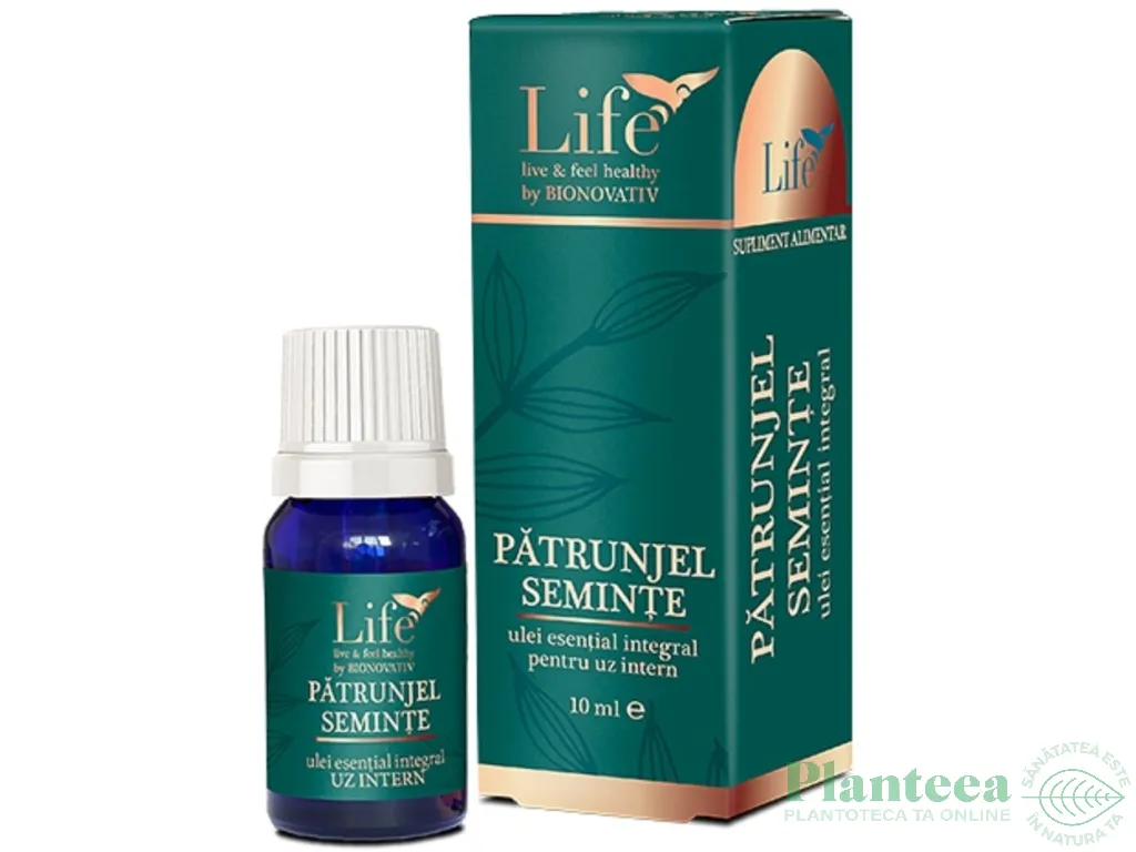Ulei esential integral patrunjel seminte 10ml - LIFE