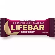 Baton energizant sfecla rosie raw bio 47g - LIFEBAR