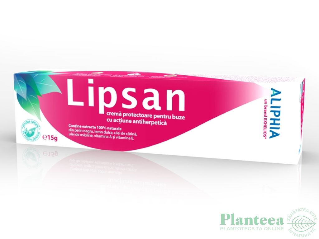 Crema buze protectoare antiherpetica Lipsan 15g - ALIPHIA