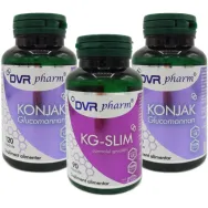 Kit slabit [Konjak glucomannan 2x120cps+KG slim 90cps] 3b - DVR PHARM
