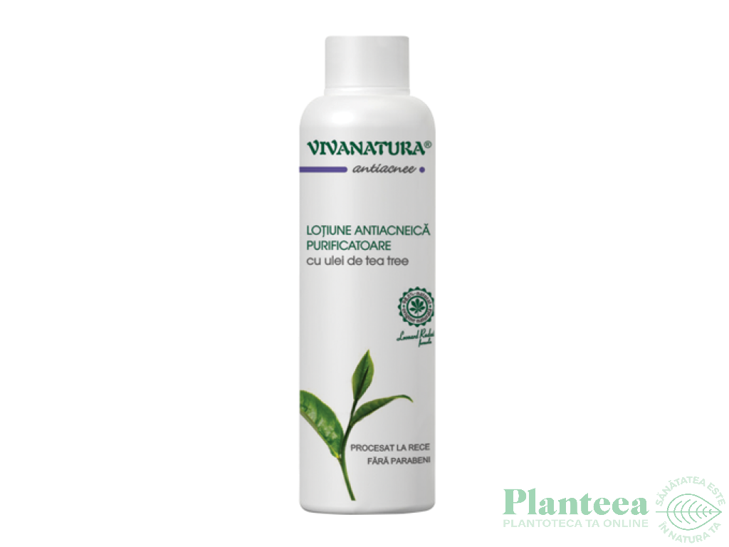 Lotiune antiacnee purificatoare ulei tea tree 150ml - VIVA NATURA