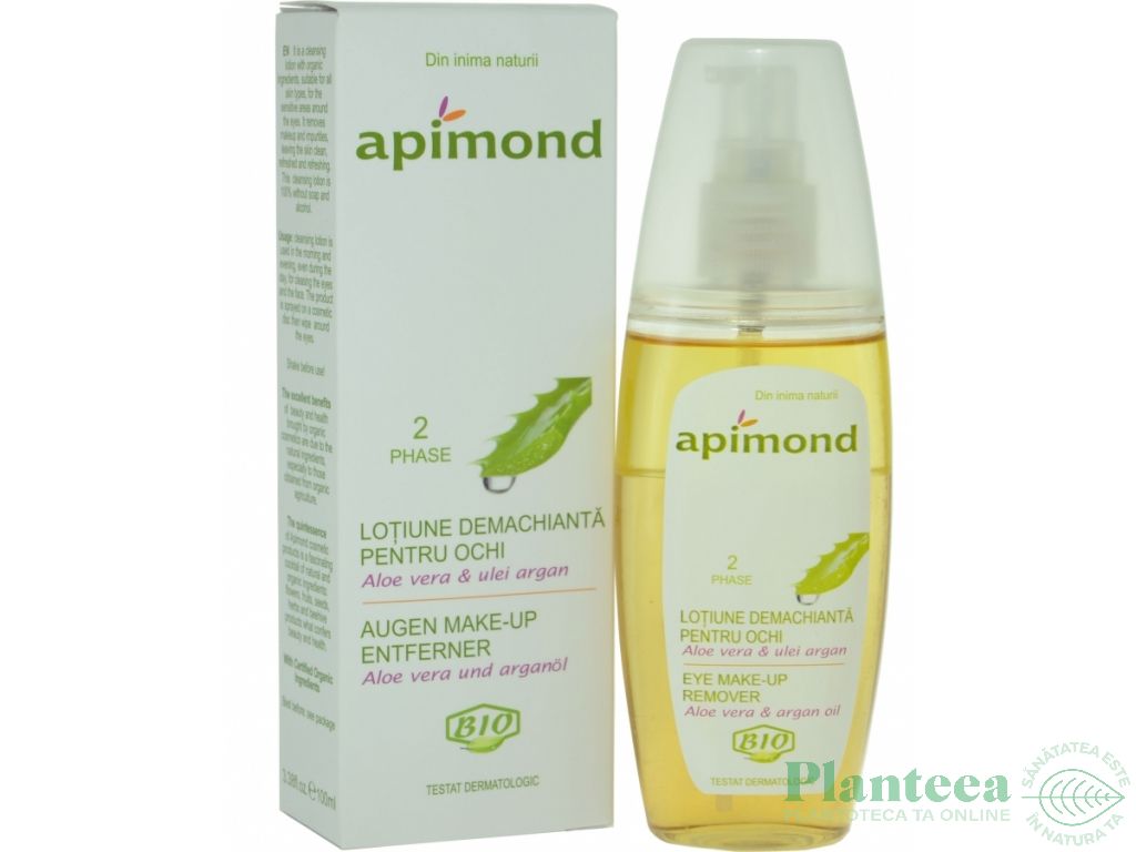 Lotiune demachianta ochi aloe argan bio 100ml - APIMOND